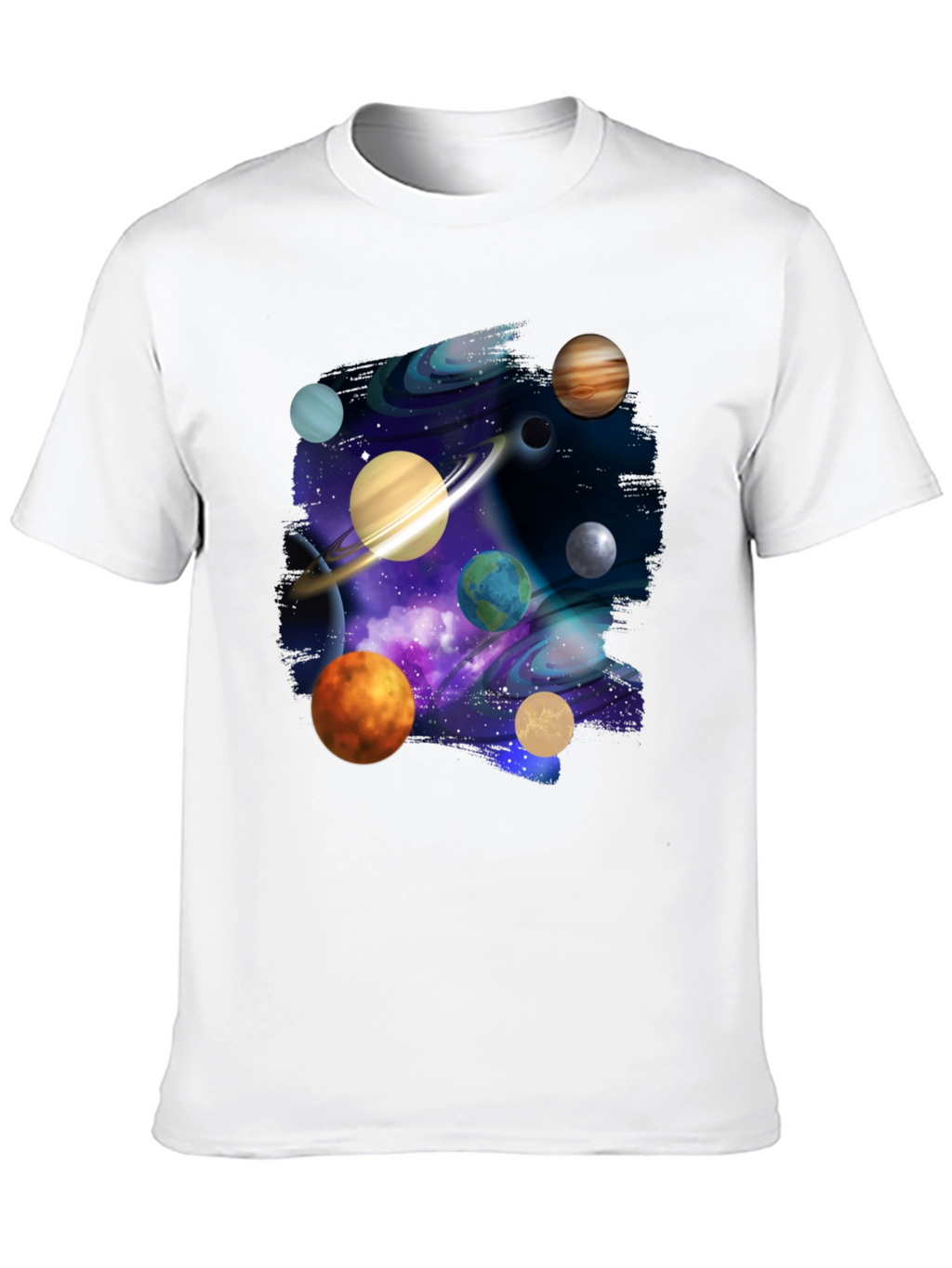 Cosmic Planets Black T-Shirt