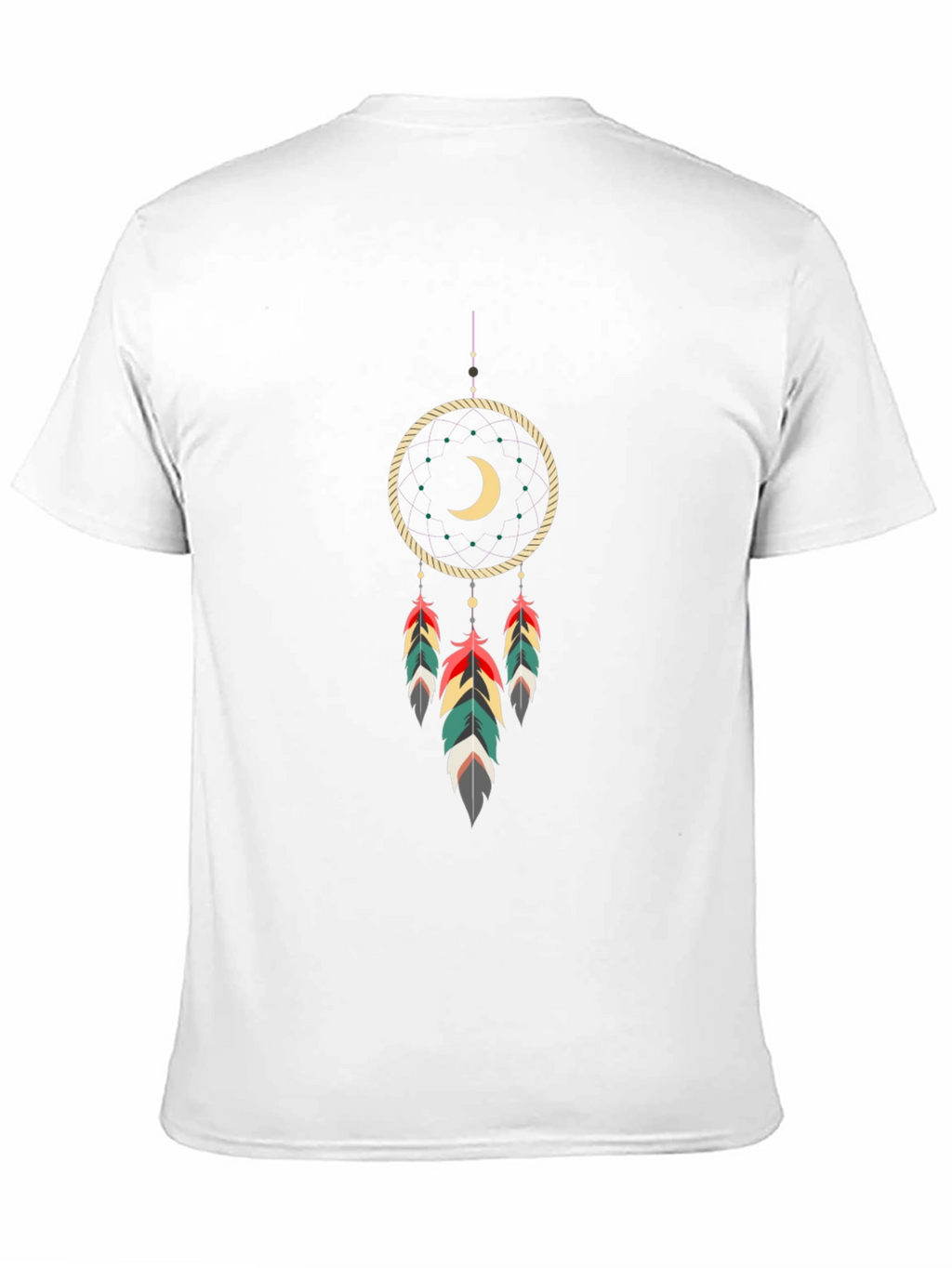 Dreamcatcher Graphic Tee - Black Cotton Blend Shirt