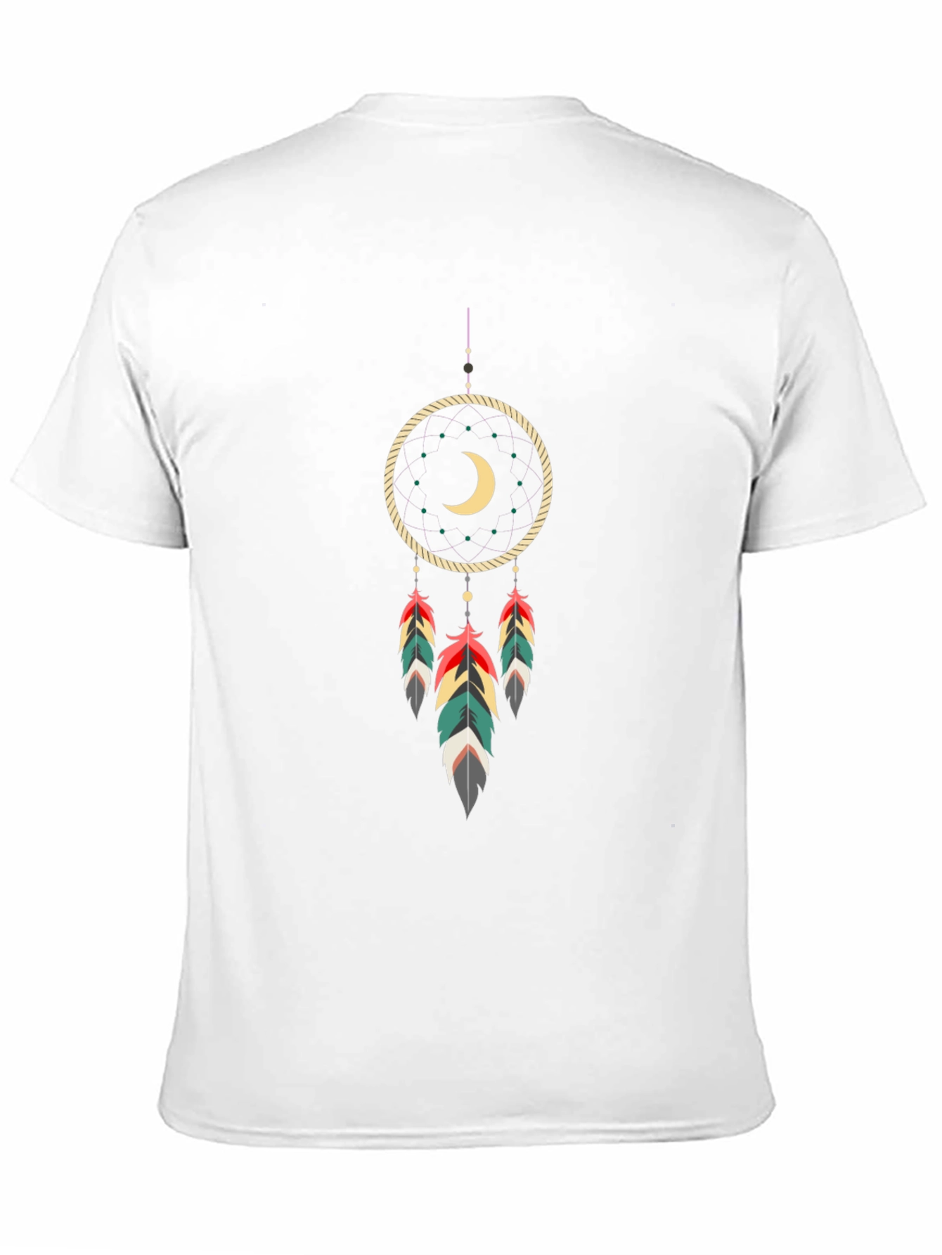 Dreamcatcher Graphic Tee - Black Cotton Blend Shirt