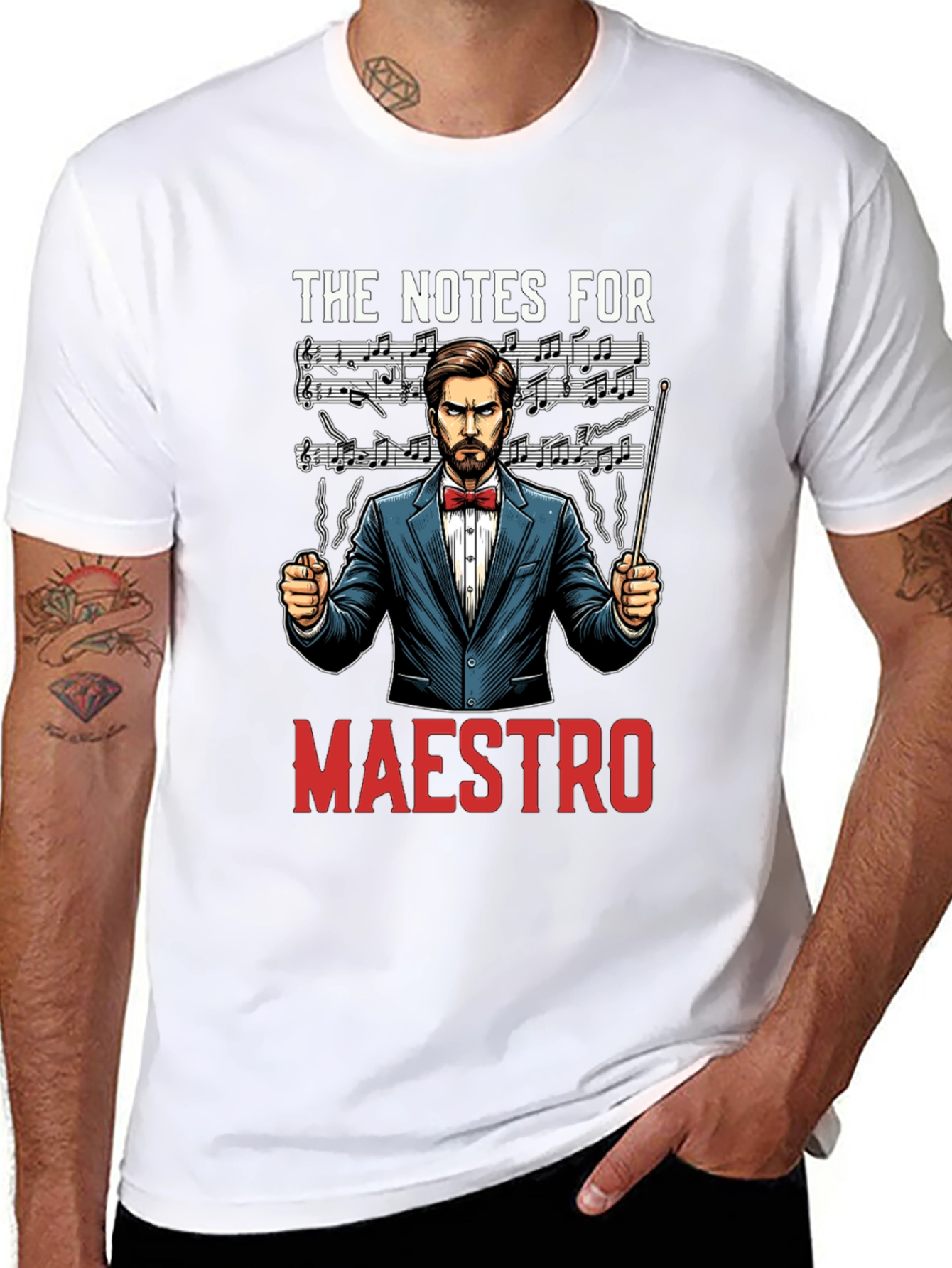 The Notes For Maestro T-Shirt - Conductor Music Tee