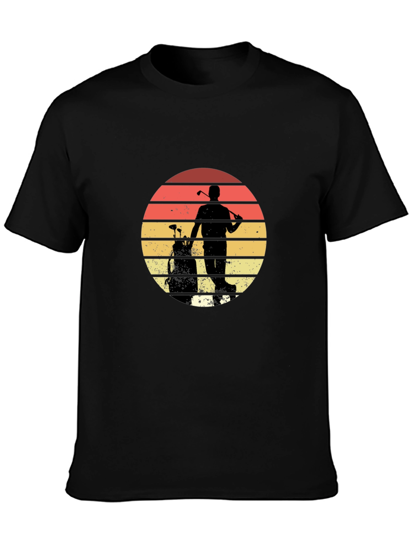 Retro Golfer Silhouette Graphic Tee