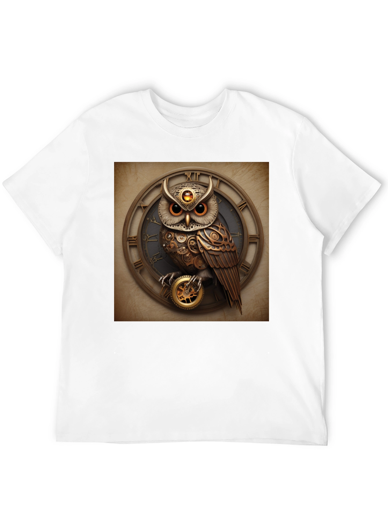 Steampunk Owl Clockwork T-Shirt