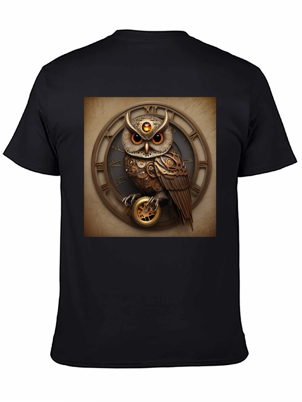 Steampunk Owl Clockwork T-Shirt