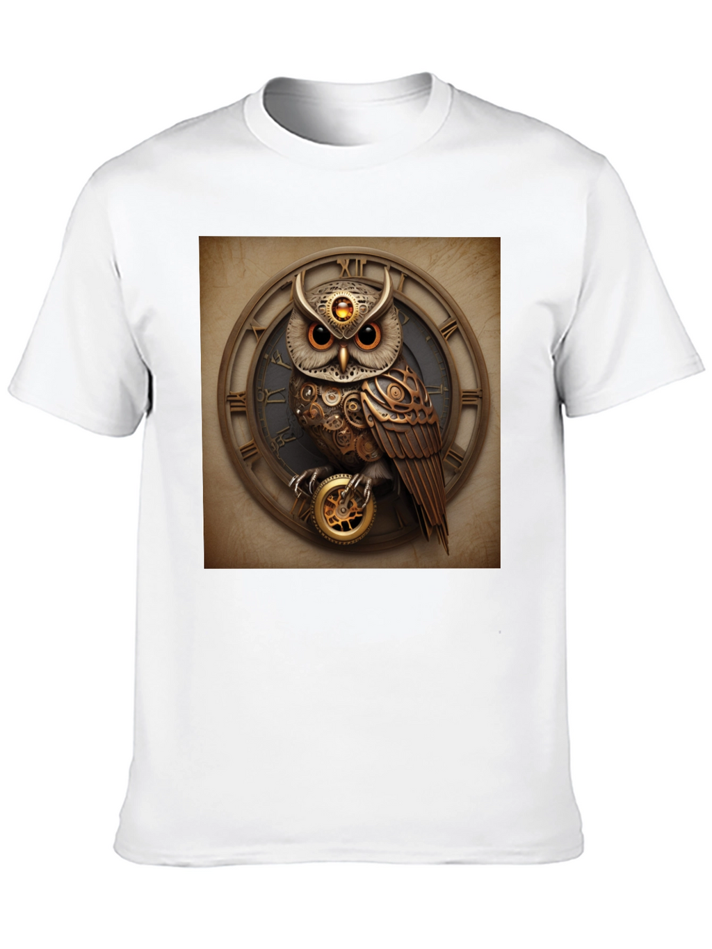 Steampunk Owl Clockwork T-Shirt