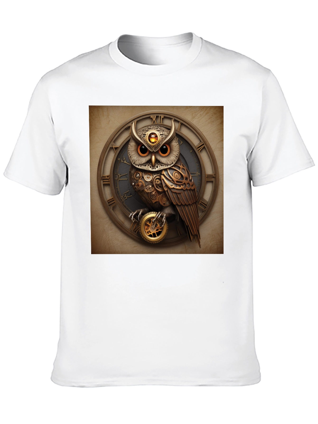 Steampunk Owl Clockwork T-Shirt