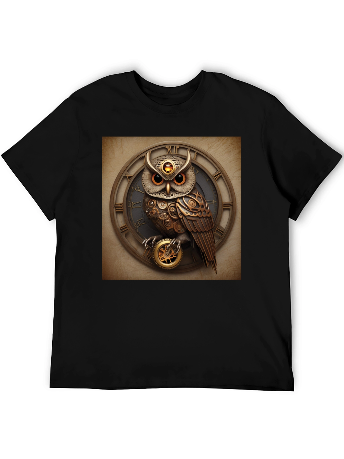 Steampunk Owl Clockwork T-Shirt