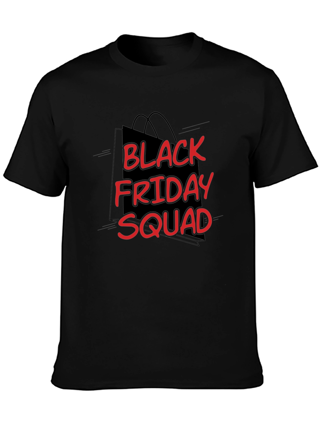 Black Friday Squad Graphic Tee - Stylish Holiday Shopping Shirt