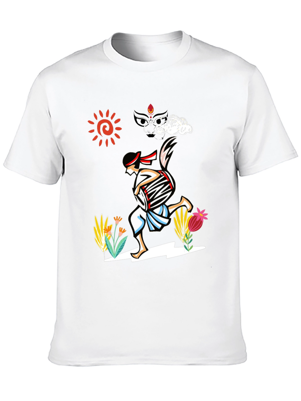 Rhythm Runner Graphic T-Shirt - Black Cotton Tee