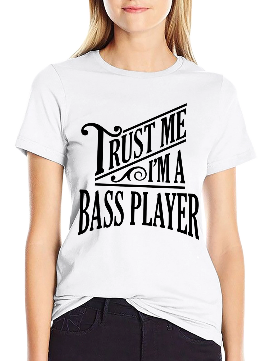 Trust Me Im a Bass Player Black T-Shirt