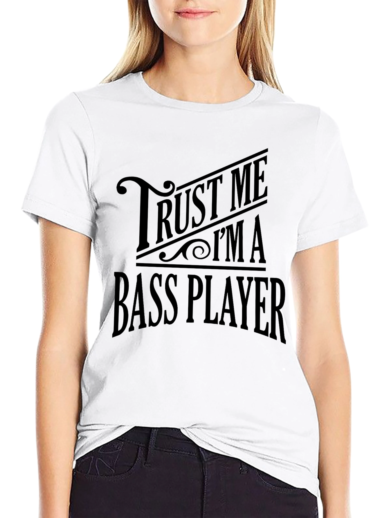 Trust Me Im a Bass Player Black T-Shirt