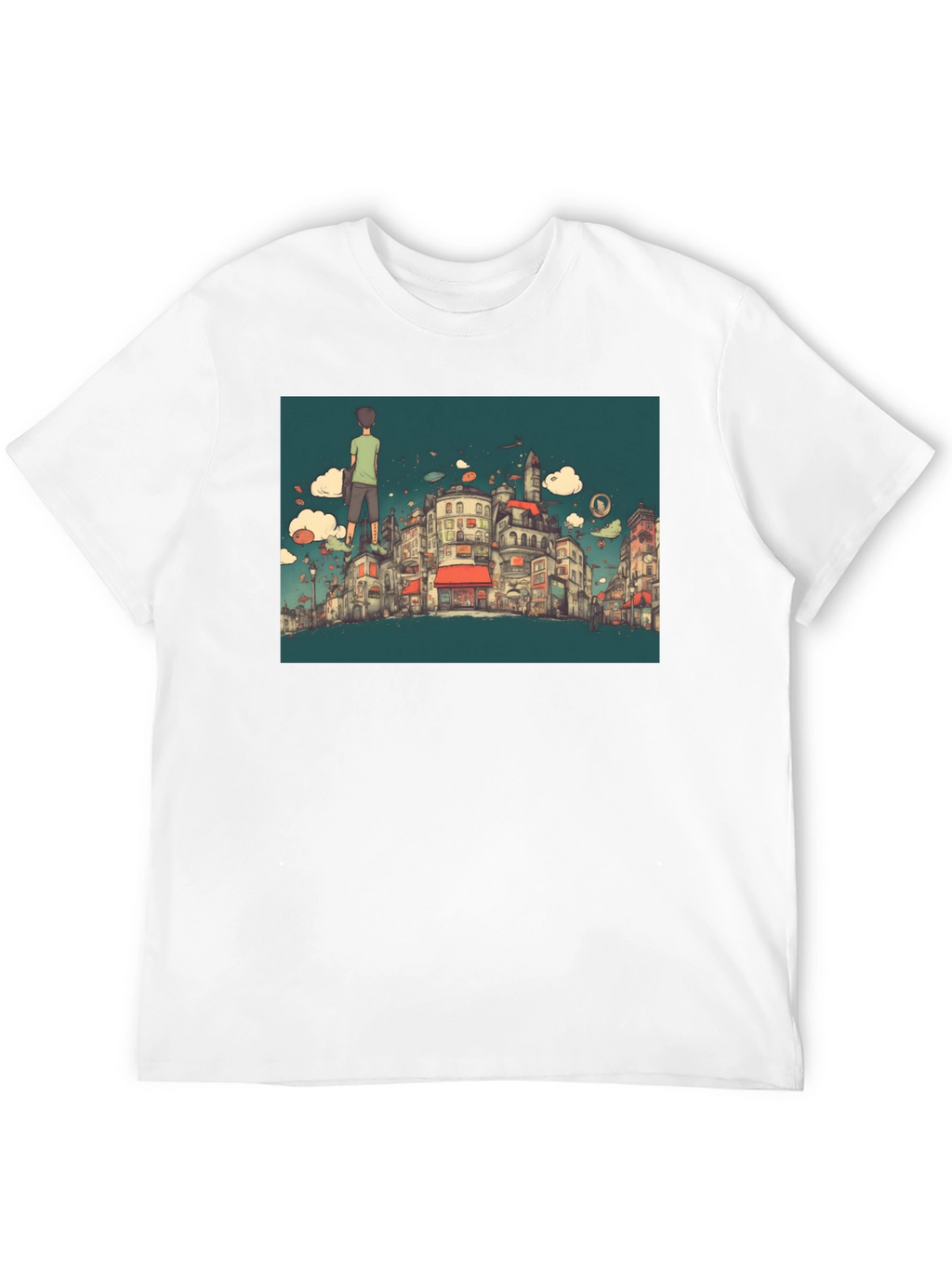 Cityscape T-Shirt - Quirky Urban Design
