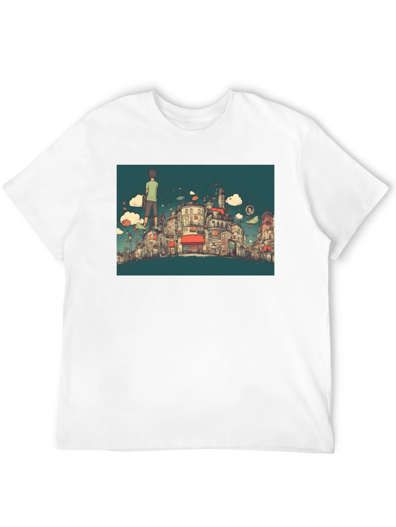 Cityscape T-Shirt - Quirky Urban Design