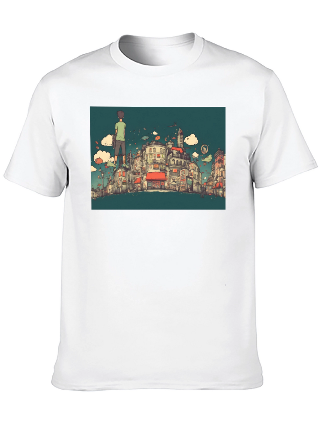 Cityscape T-Shirt - Quirky Urban Design