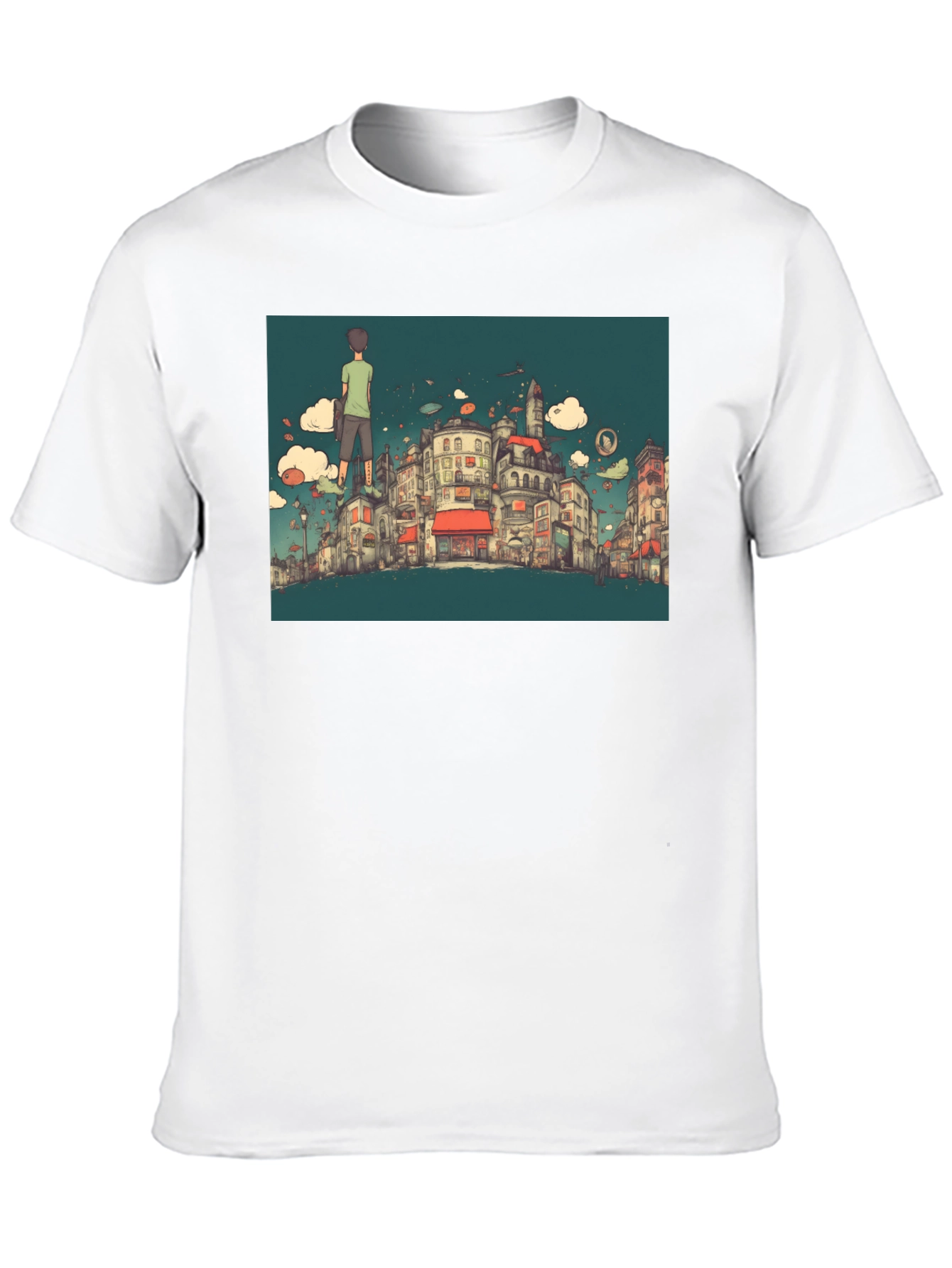 Cityscape T-Shirt - Quirky Urban Design