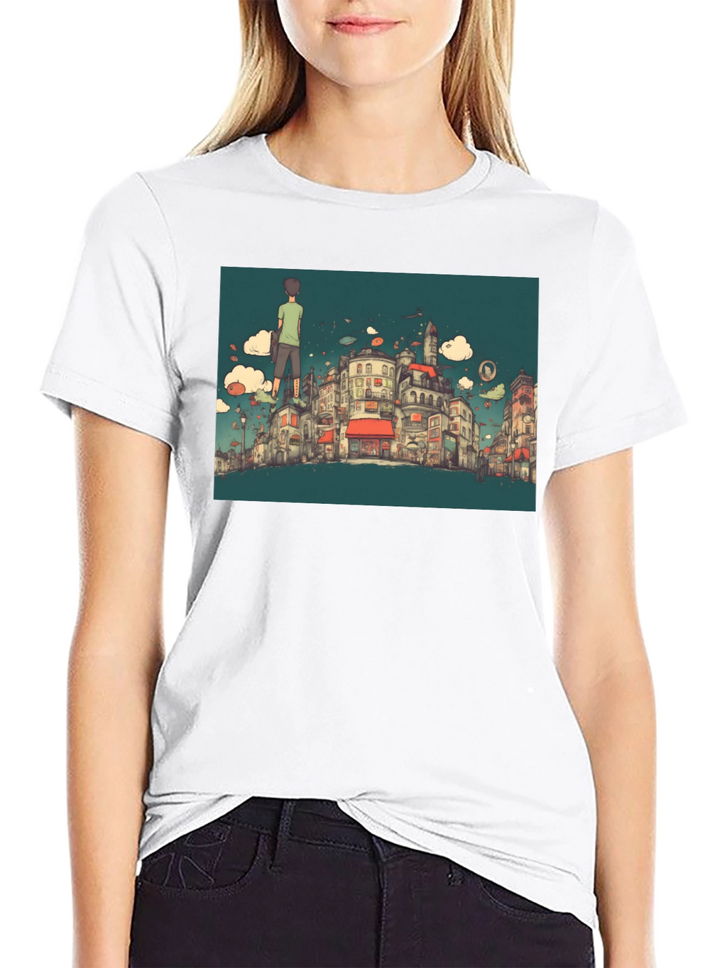 Cityscape T-Shirt - Quirky Urban Design