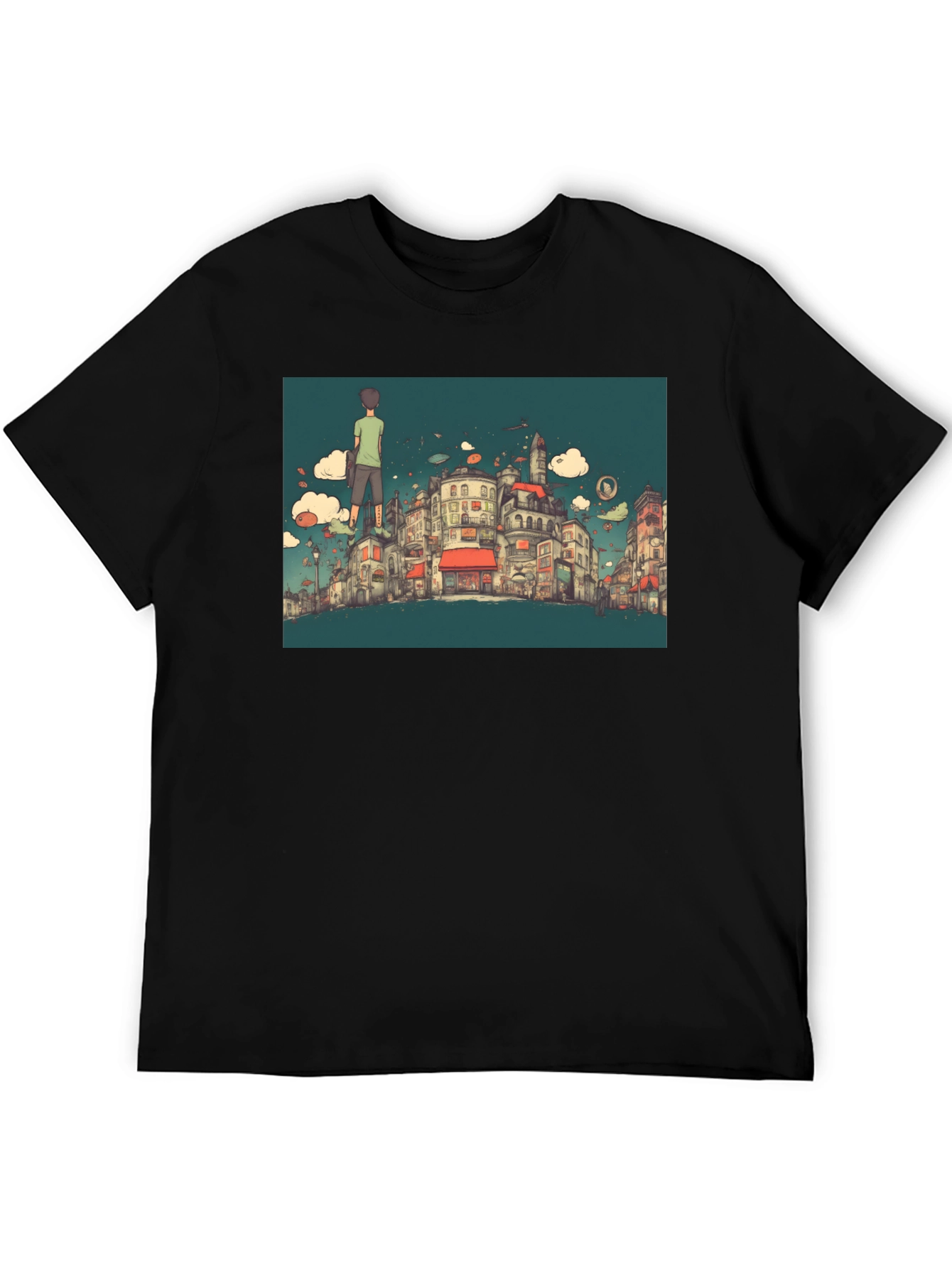 Cityscape T-Shirt - Quirky Urban Design