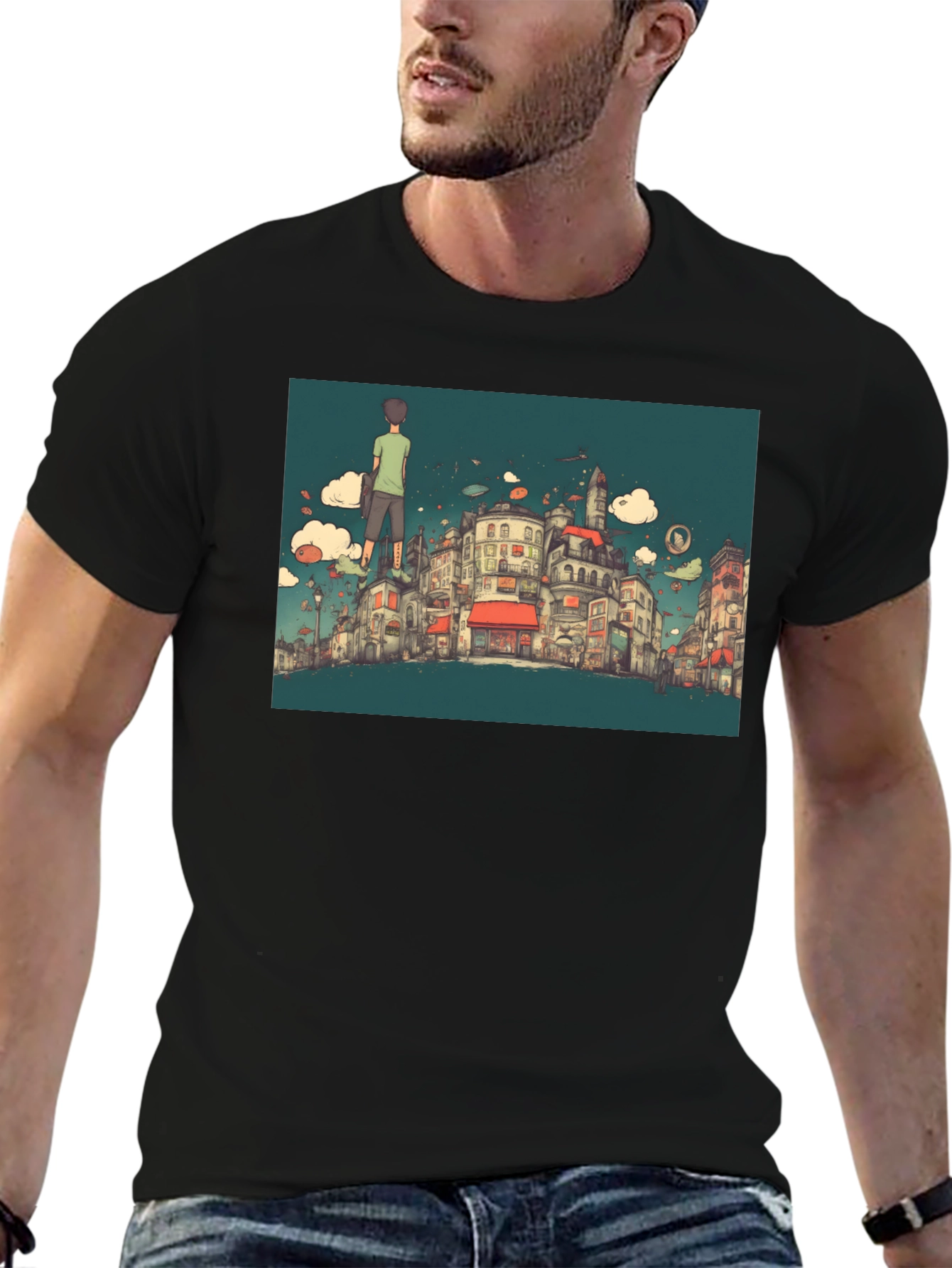 Cityscape T-Shirt - Quirky Urban Design