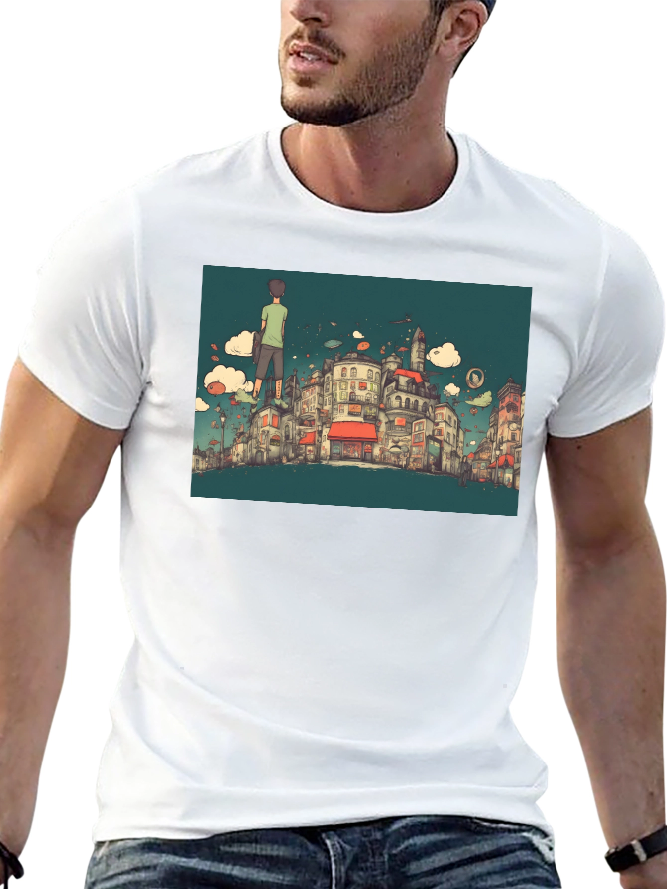 Cityscape T-Shirt - Quirky Urban Design