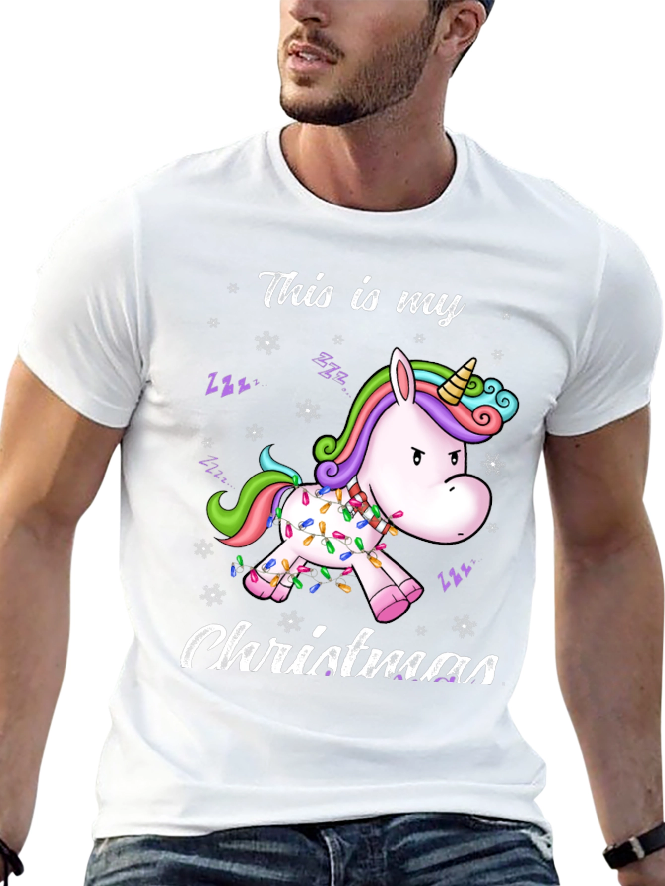 Unicorn Christmas T-Shirt Funny Holiday Tee