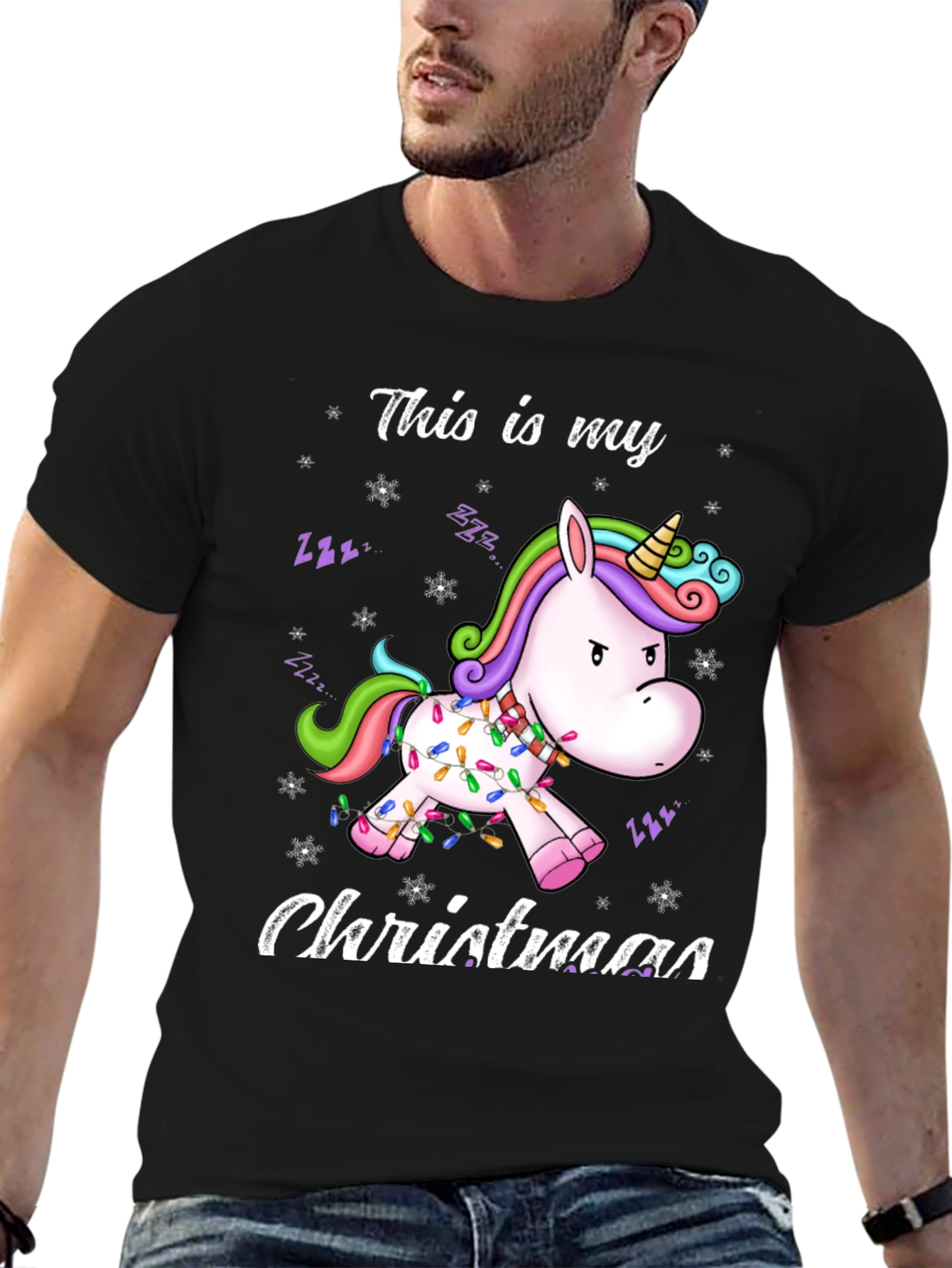 Unicorn Christmas T-Shirt Funny Holiday Tee