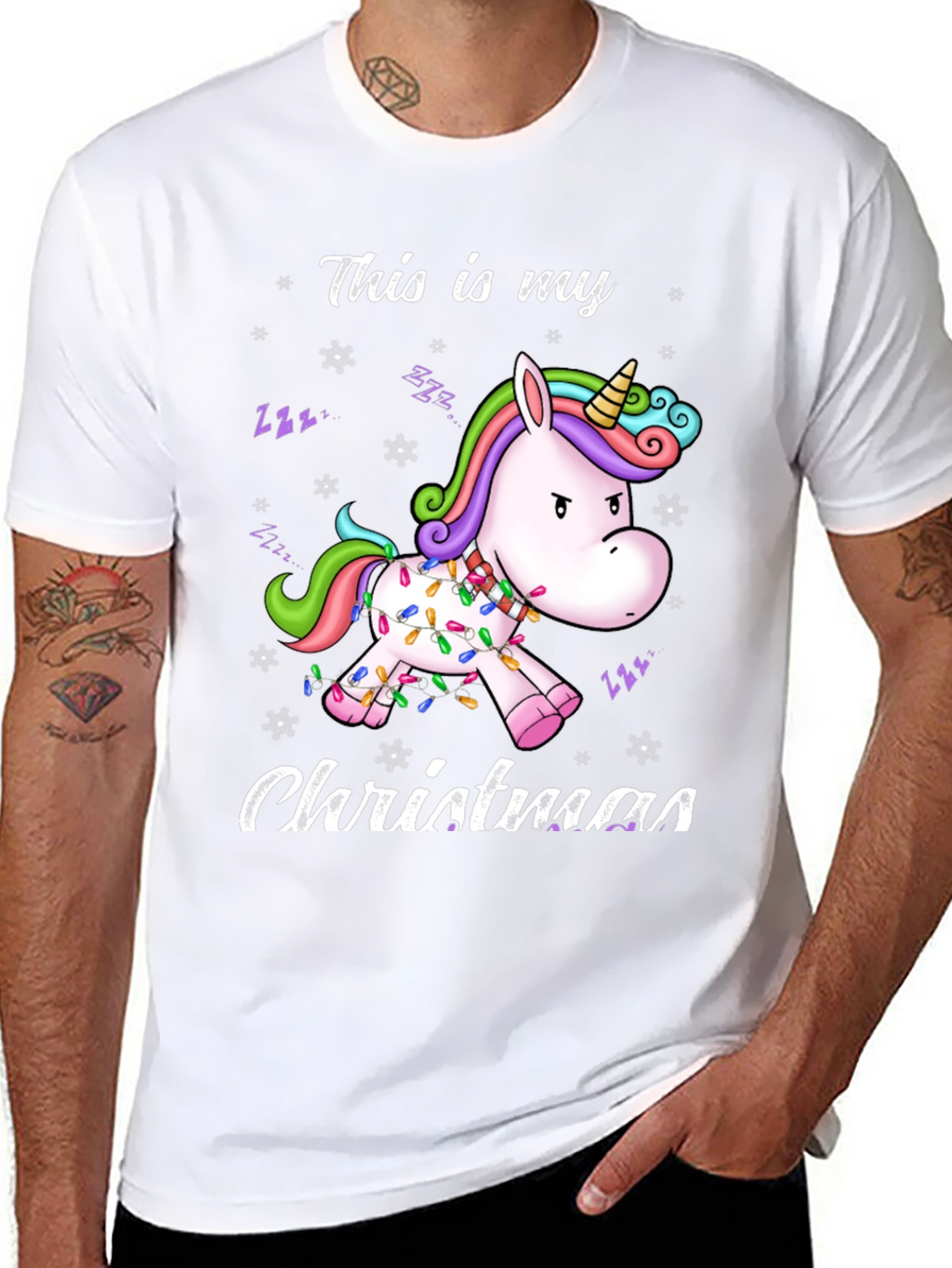 Unicorn Christmas T-Shirt Funny Holiday Tee