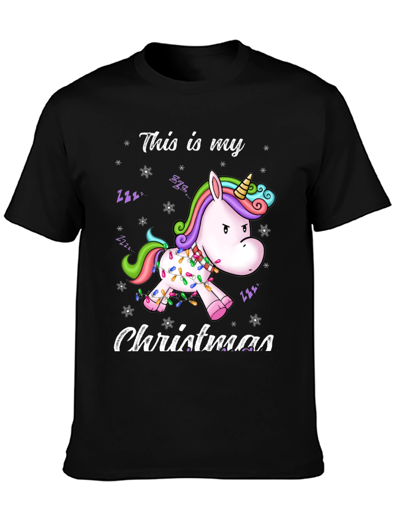 Unicorn Christmas T-Shirt Funny Holiday Tee