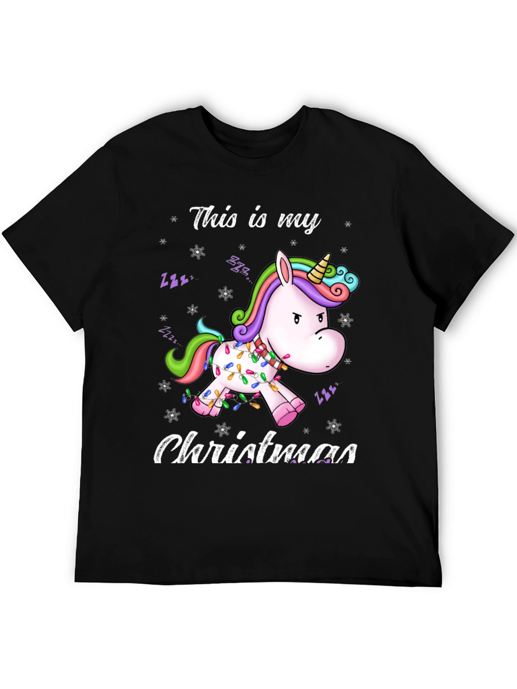 Unicorn Christmas T-Shirt Funny Holiday Tee