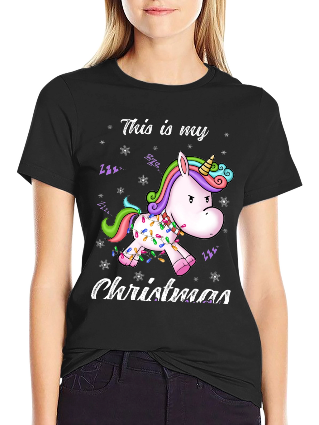 Unicorn Christmas T-Shirt Funny Holiday Tee