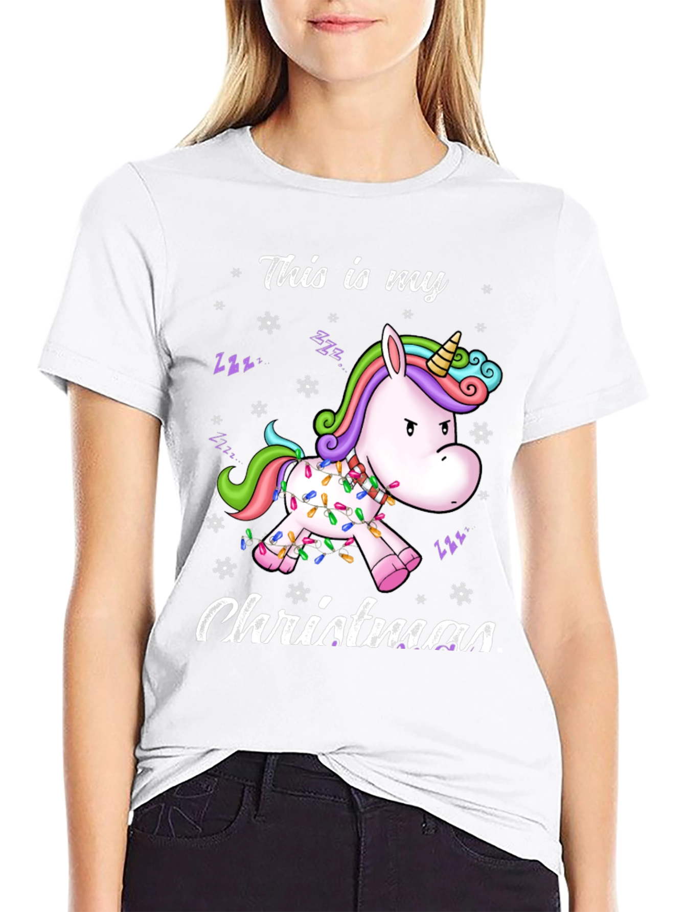 Unicorn Christmas T-Shirt Funny Holiday Tee