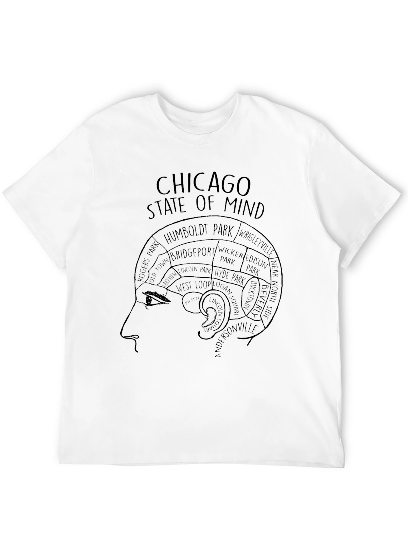 Chicago State of Mind Graphic Tee - Black