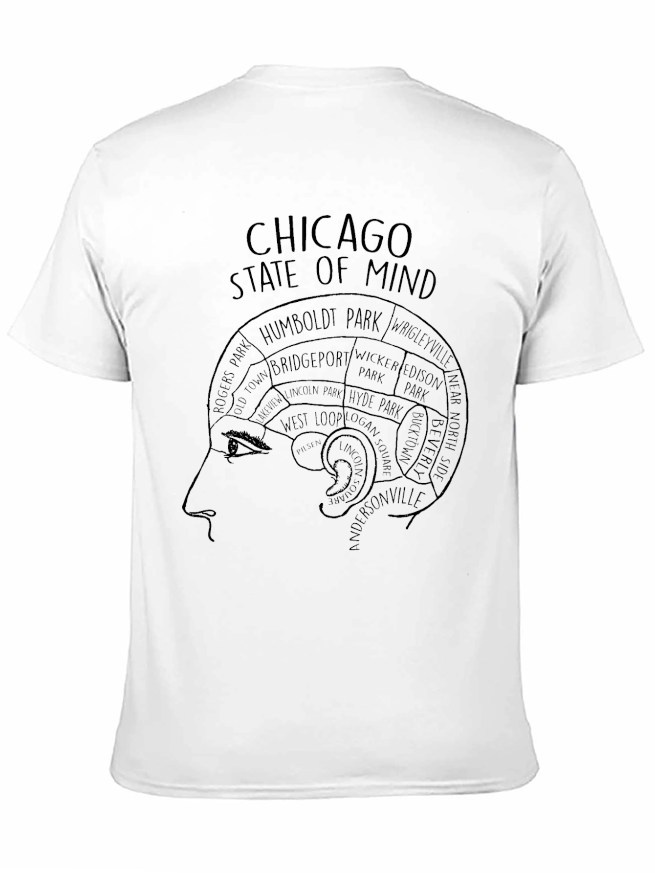 Chicago State of Mind Graphic Tee - Black