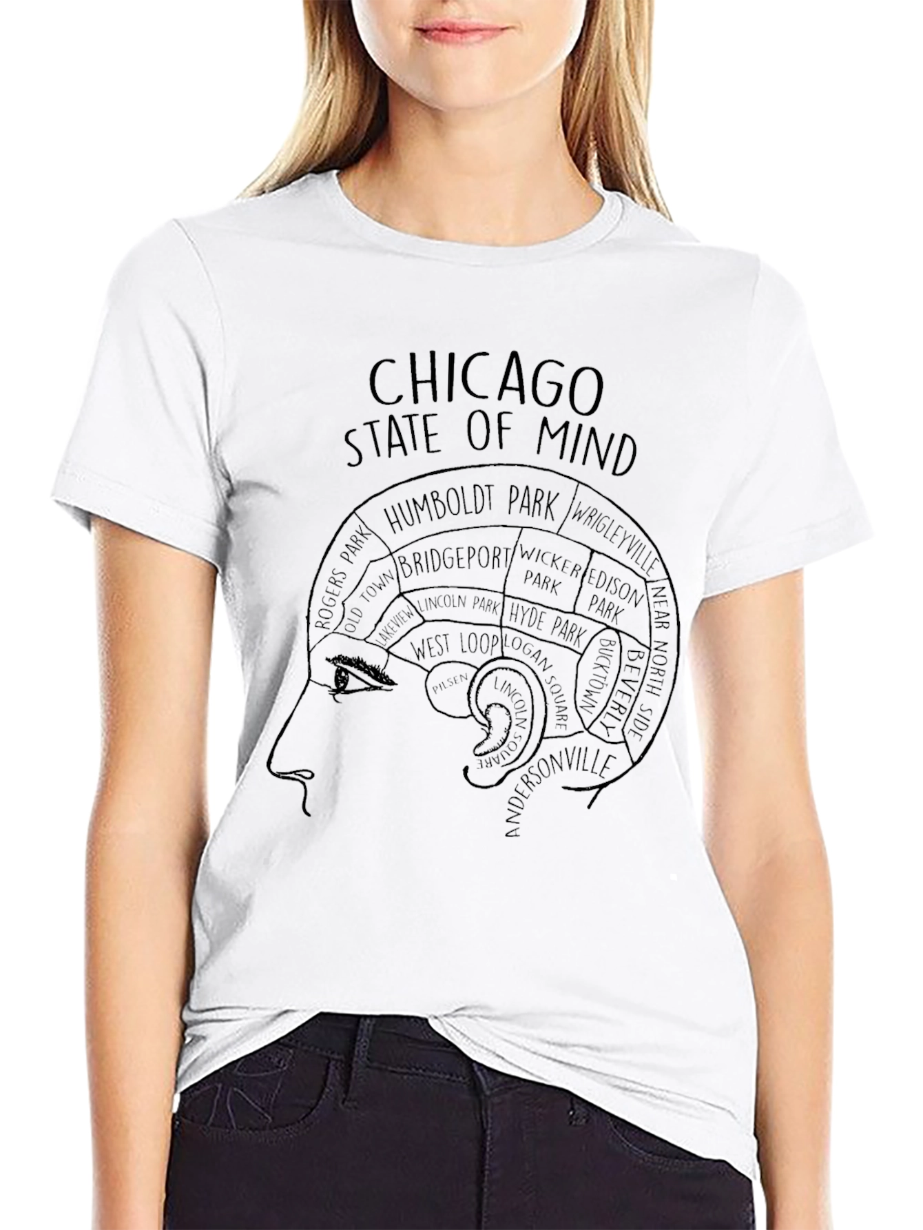 Chicago State of Mind Graphic Tee - Black