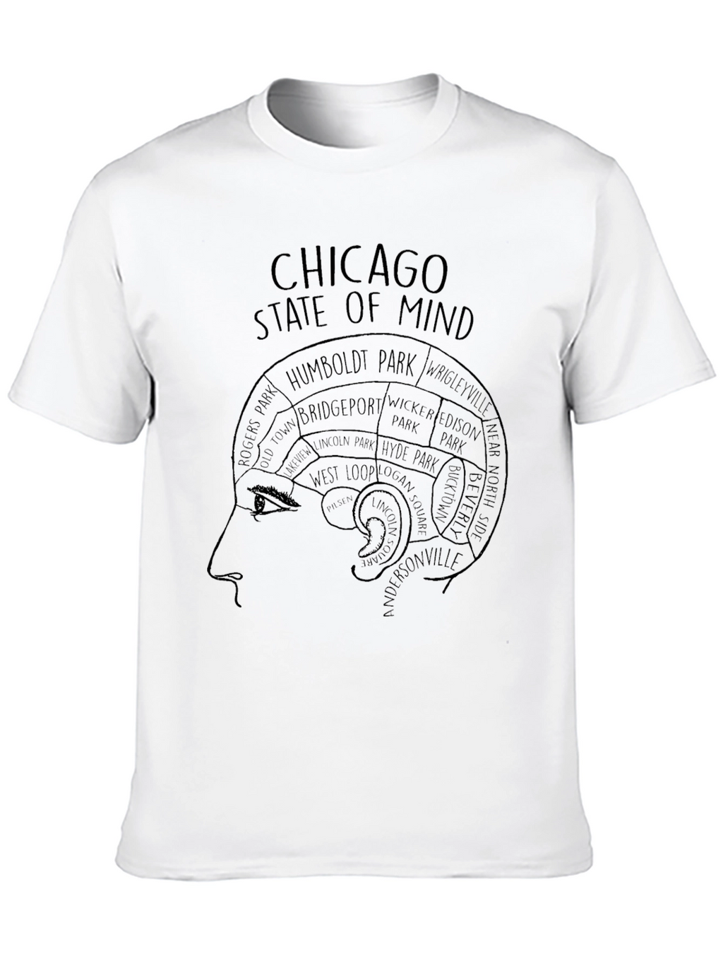 Chicago State of Mind Graphic Tee - Black
