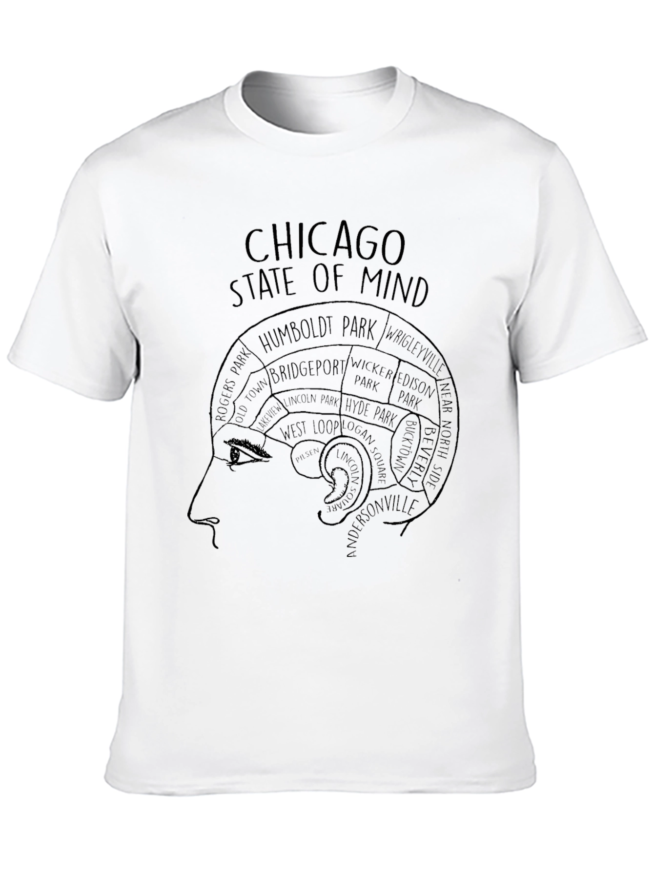 Chicago State of Mind Graphic Tee - Black