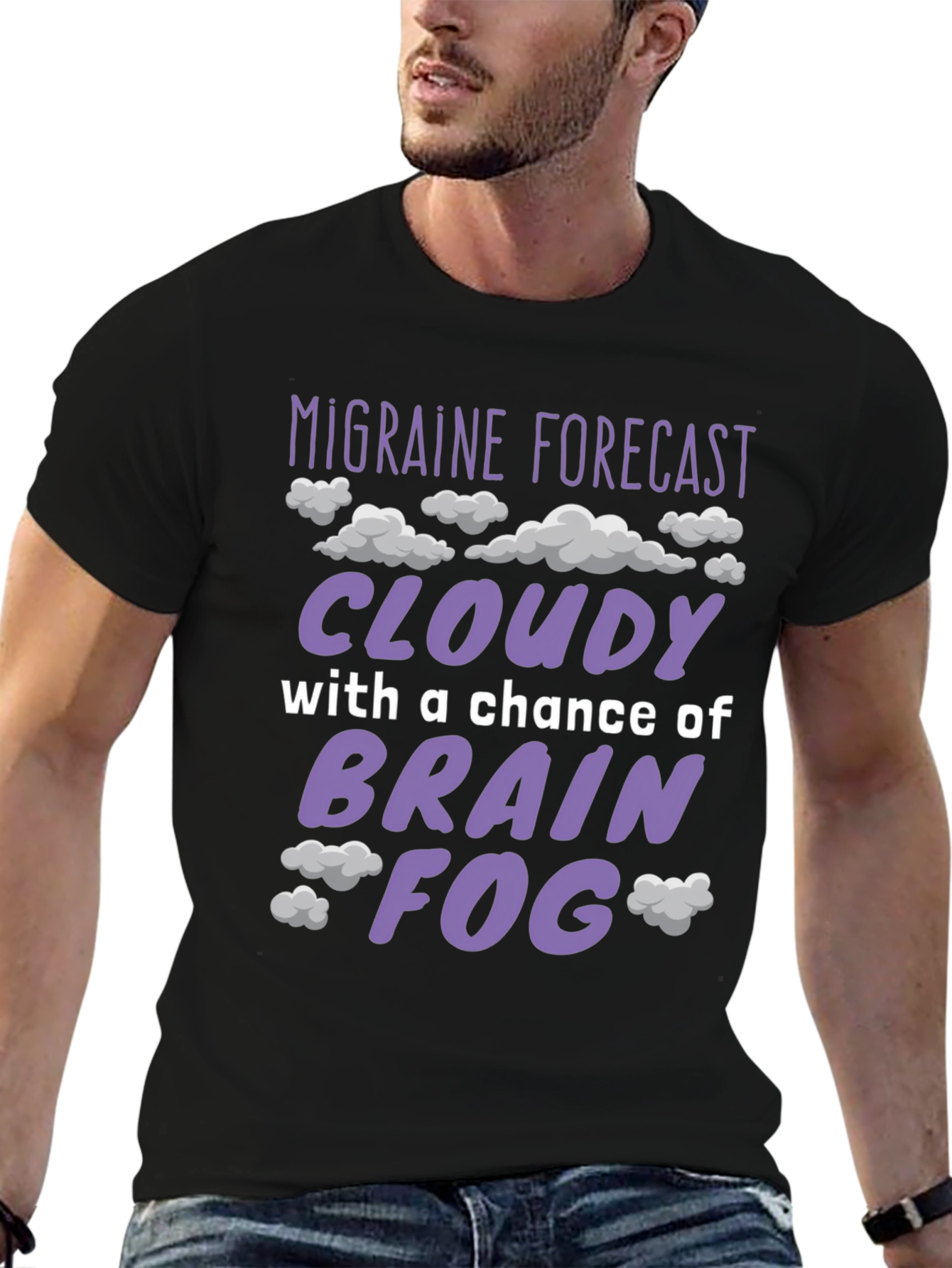 Migraine Forecast Funny Graphic T-Shirt