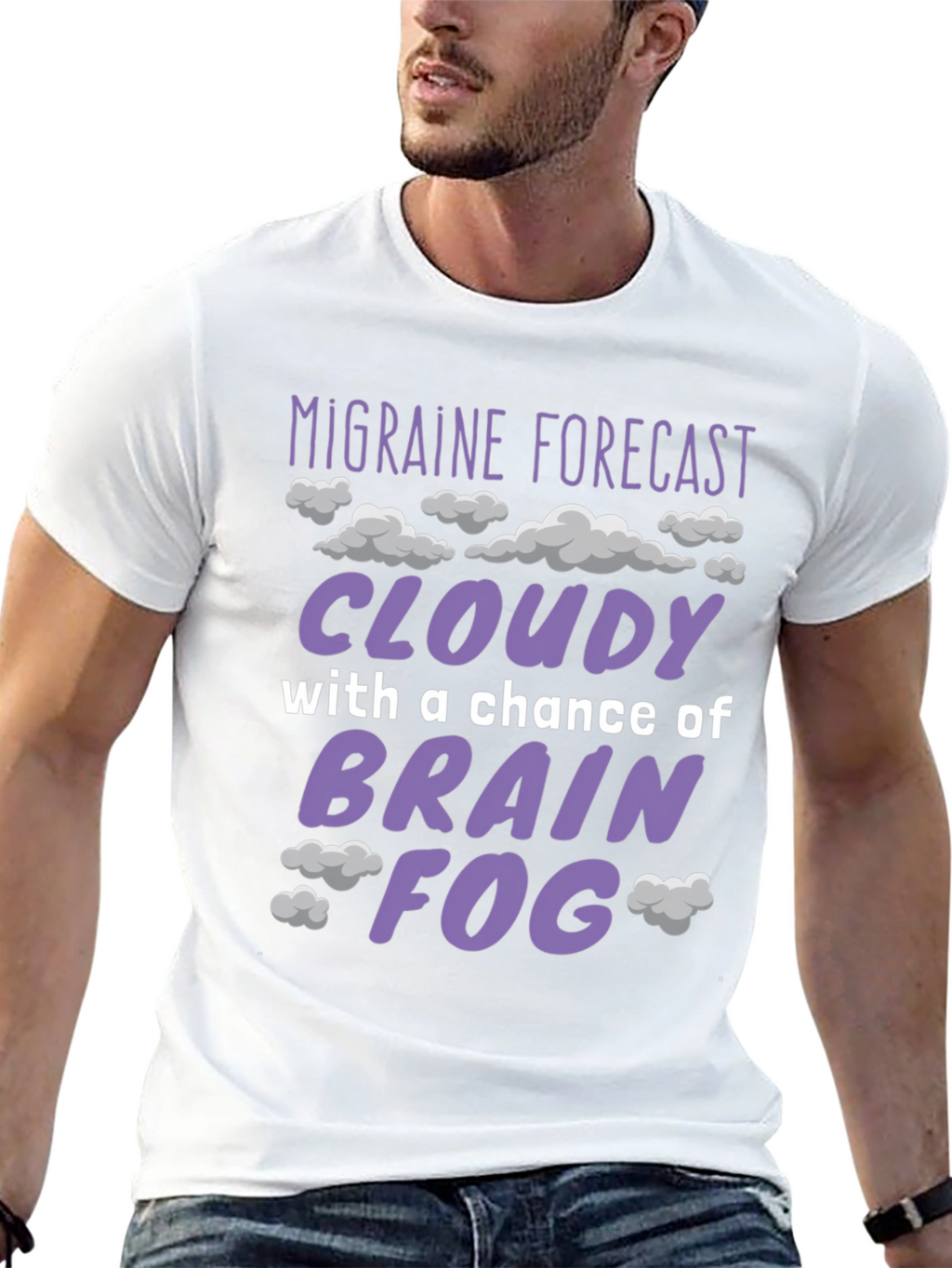 Migraine Forecast Funny Graphic T-Shirt