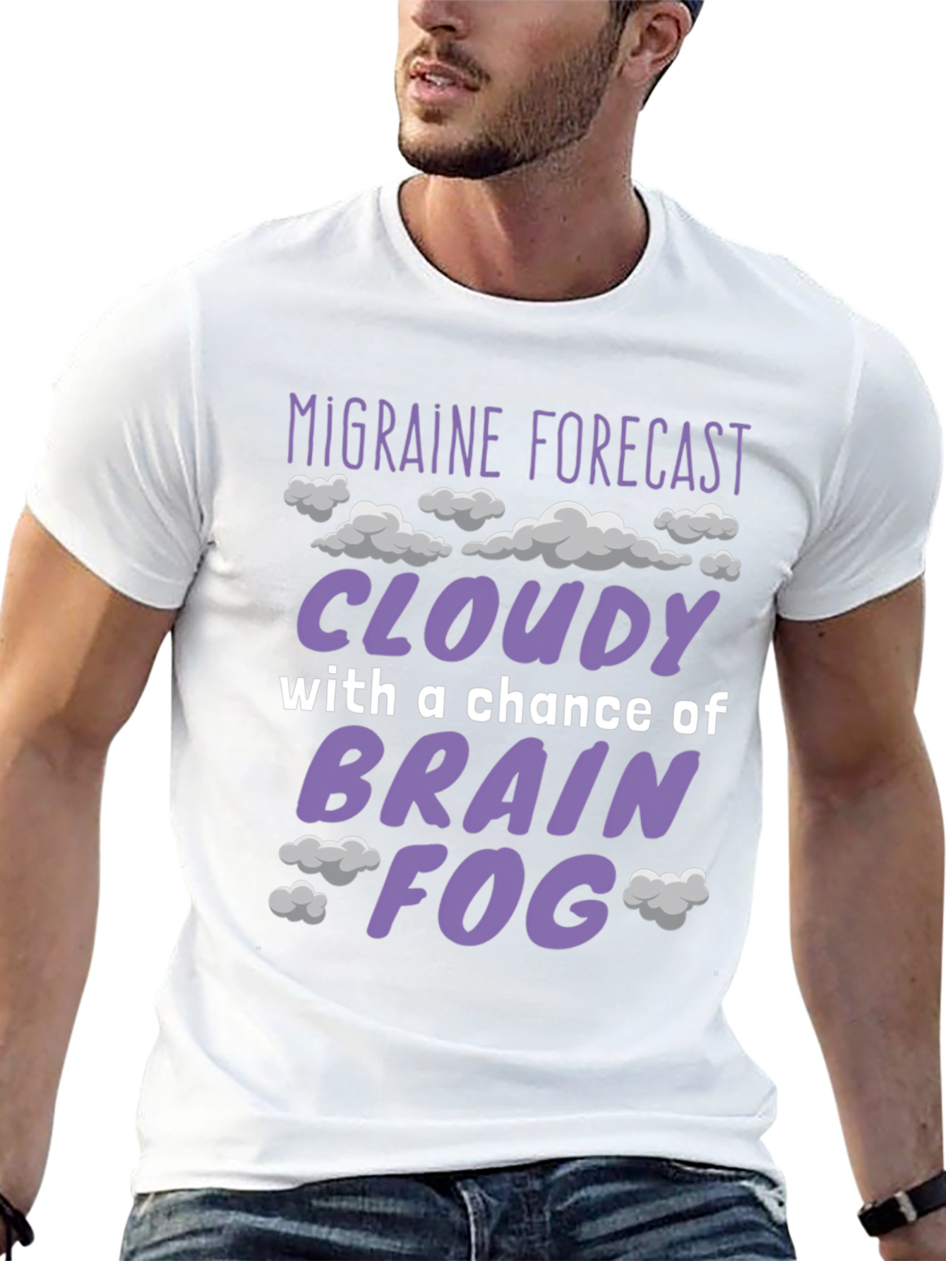 Migraine Forecast Funny Graphic T-Shirt