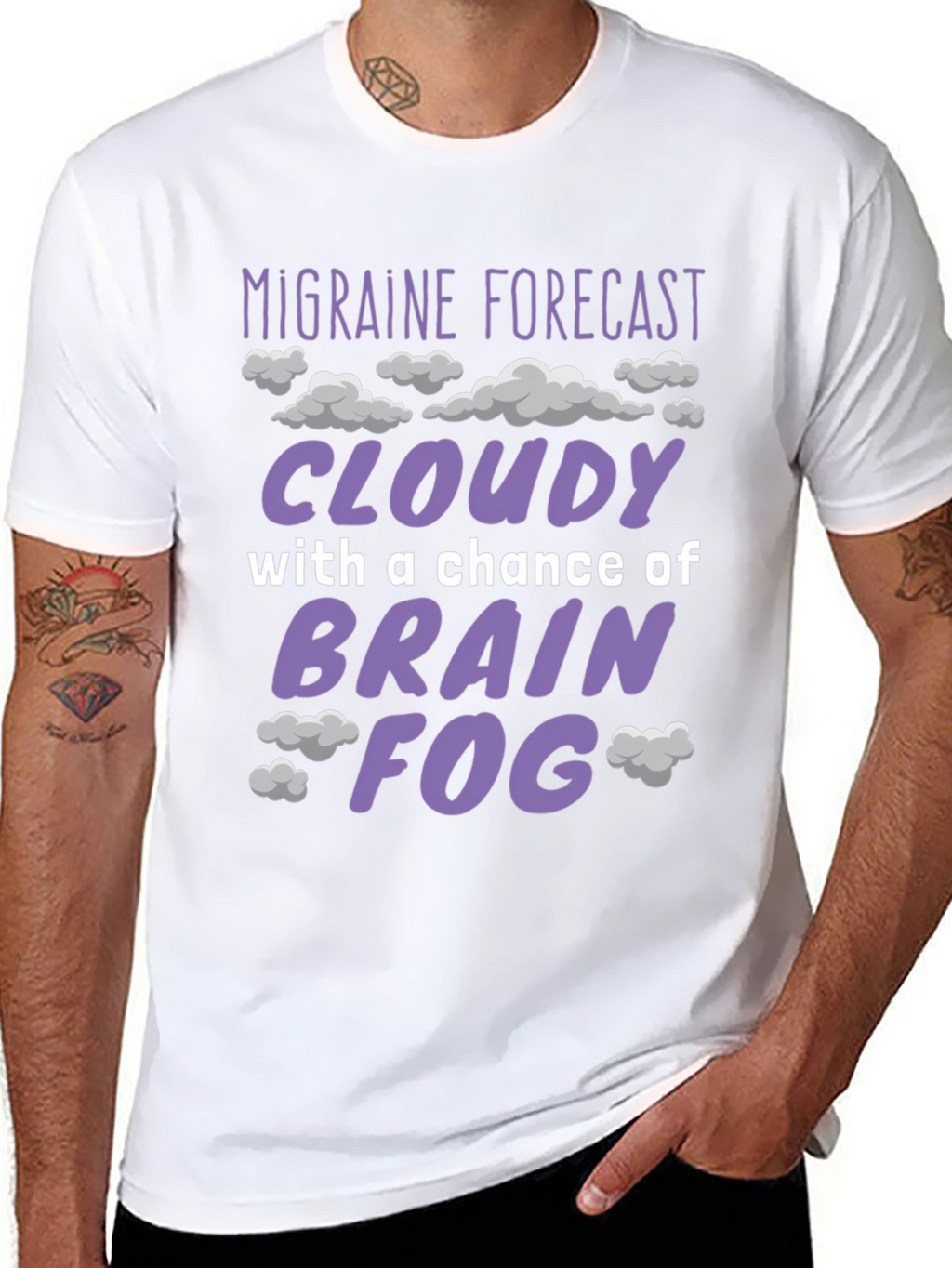 Migraine Forecast Funny Graphic T-Shirt