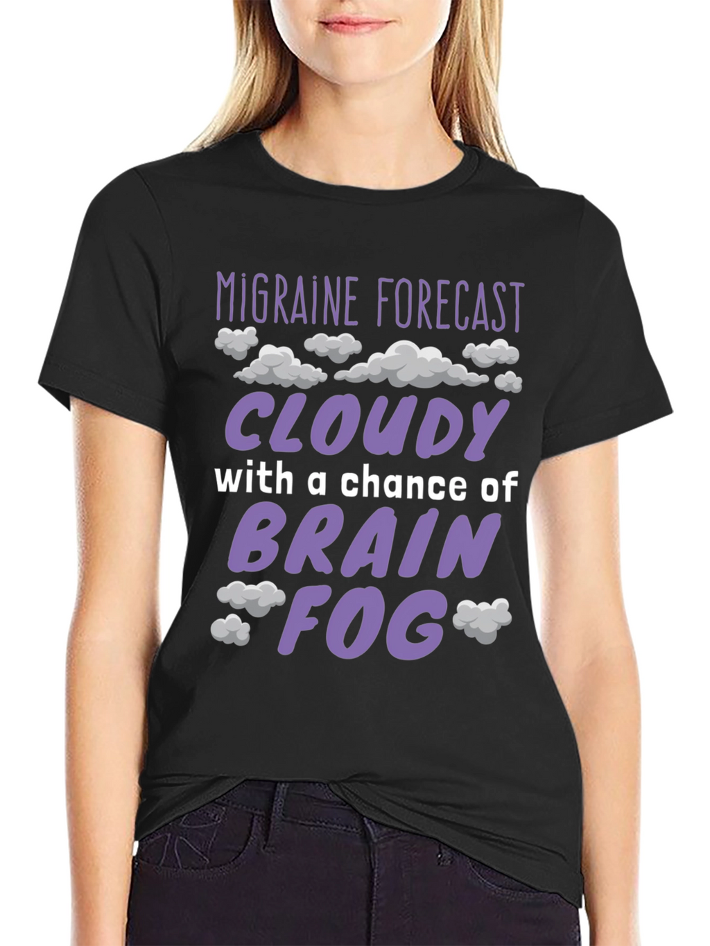 Migraine Forecast Funny Graphic T-Shirt