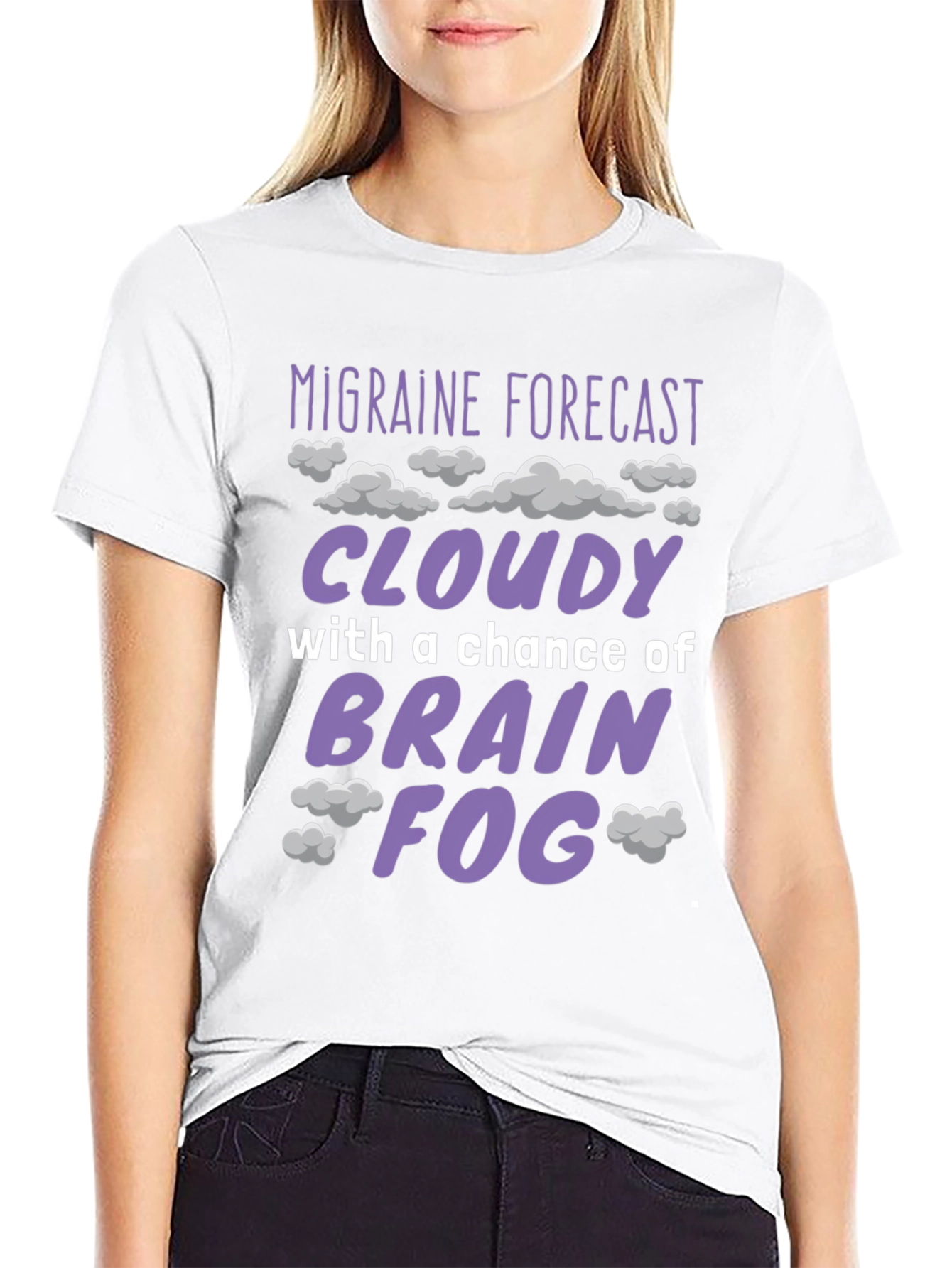 Migraine Forecast Funny Graphic T-Shirt