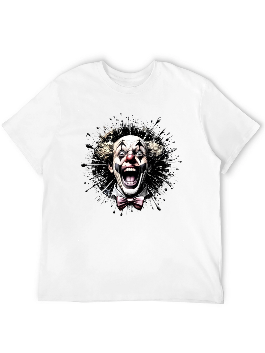Scary Clown Graphic Tee - Mens Black T-Shirt