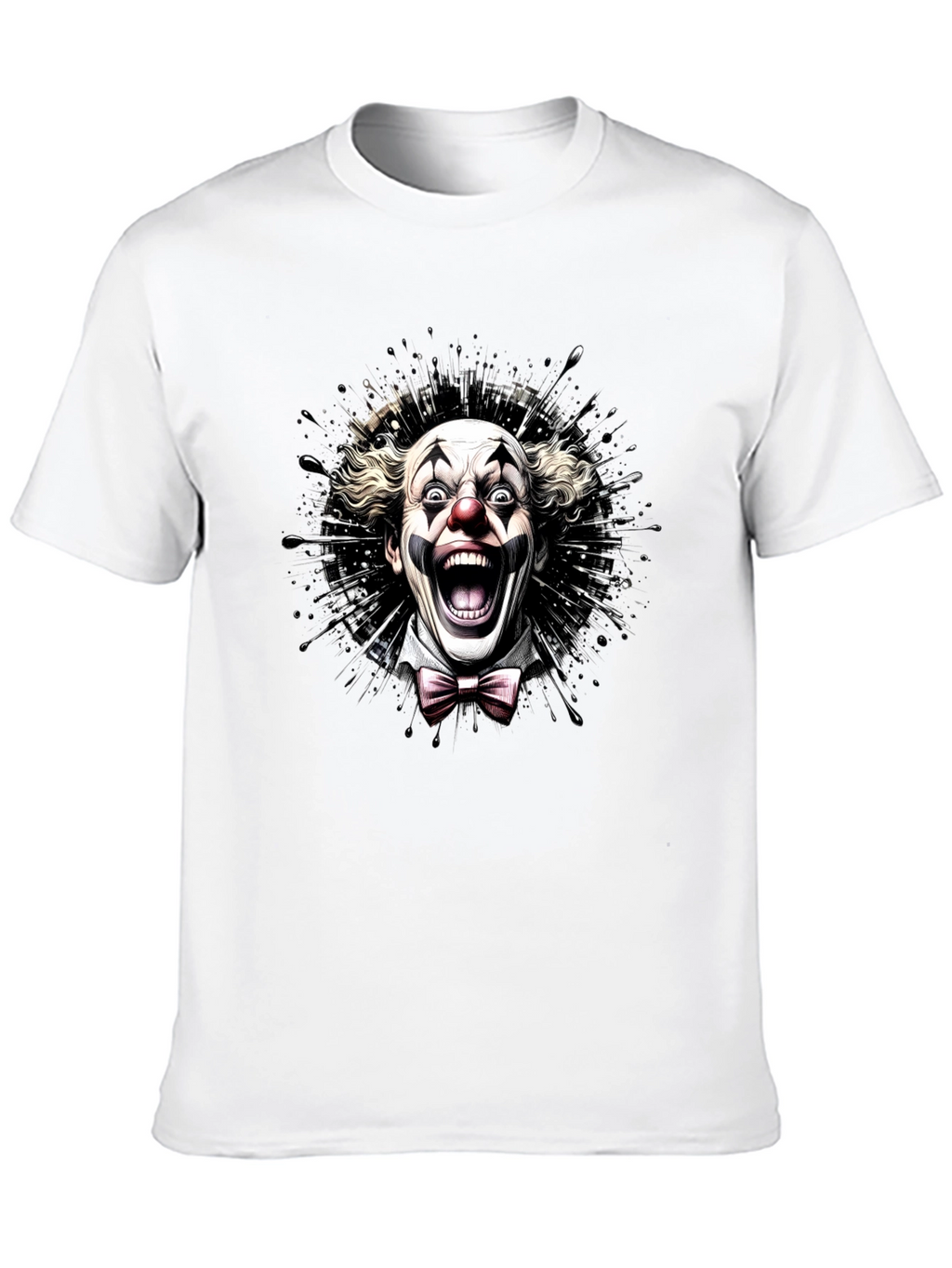Scary Clown Graphic Tee - Mens Black T-Shirt