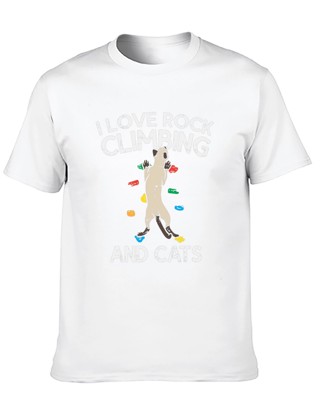 Rock Climbing & Cats Graphic T-Shirt