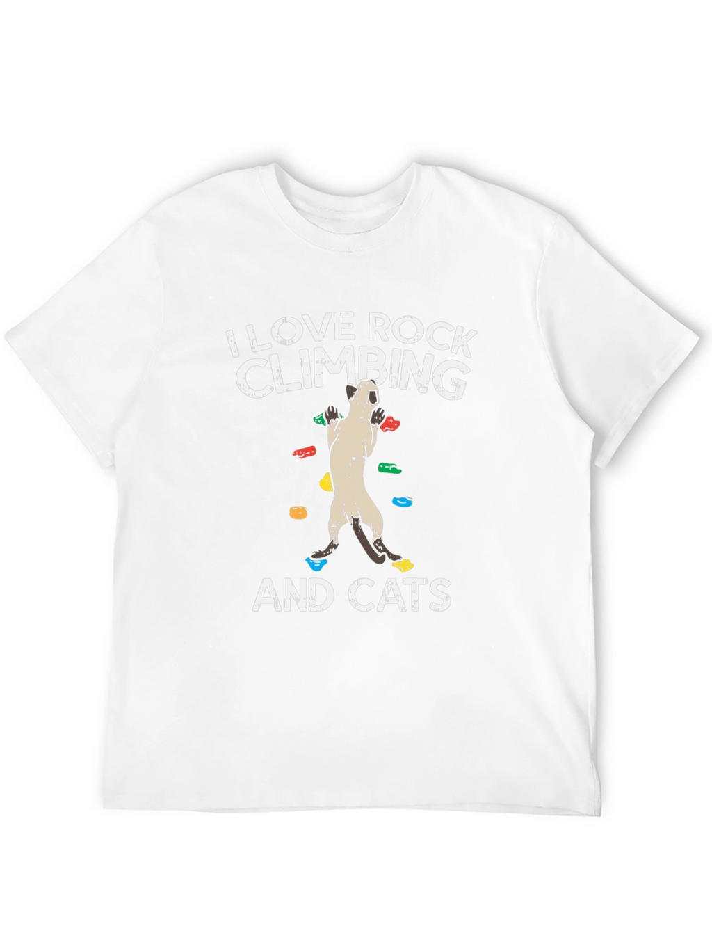 Rock Climbing & Cats Graphic T-Shirt