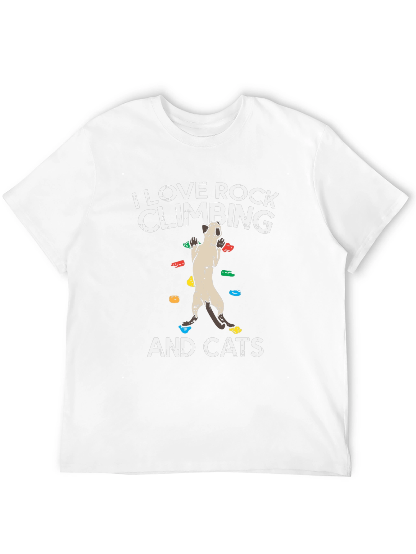 Rock Climbing & Cats Graphic T-Shirt