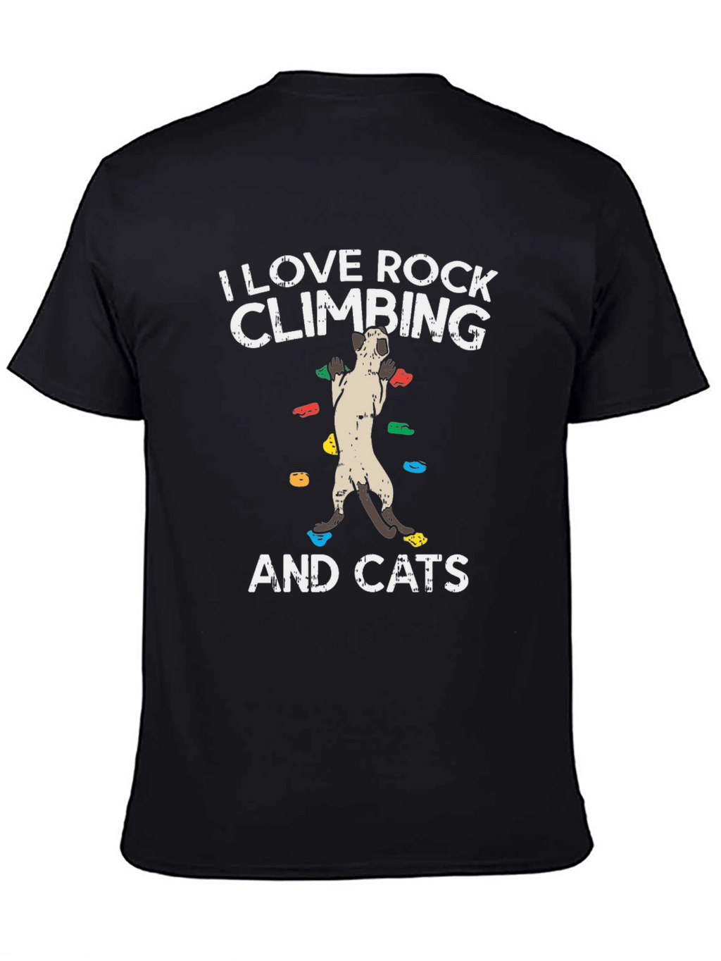 Rock Climbing & Cats Graphic T-Shirt