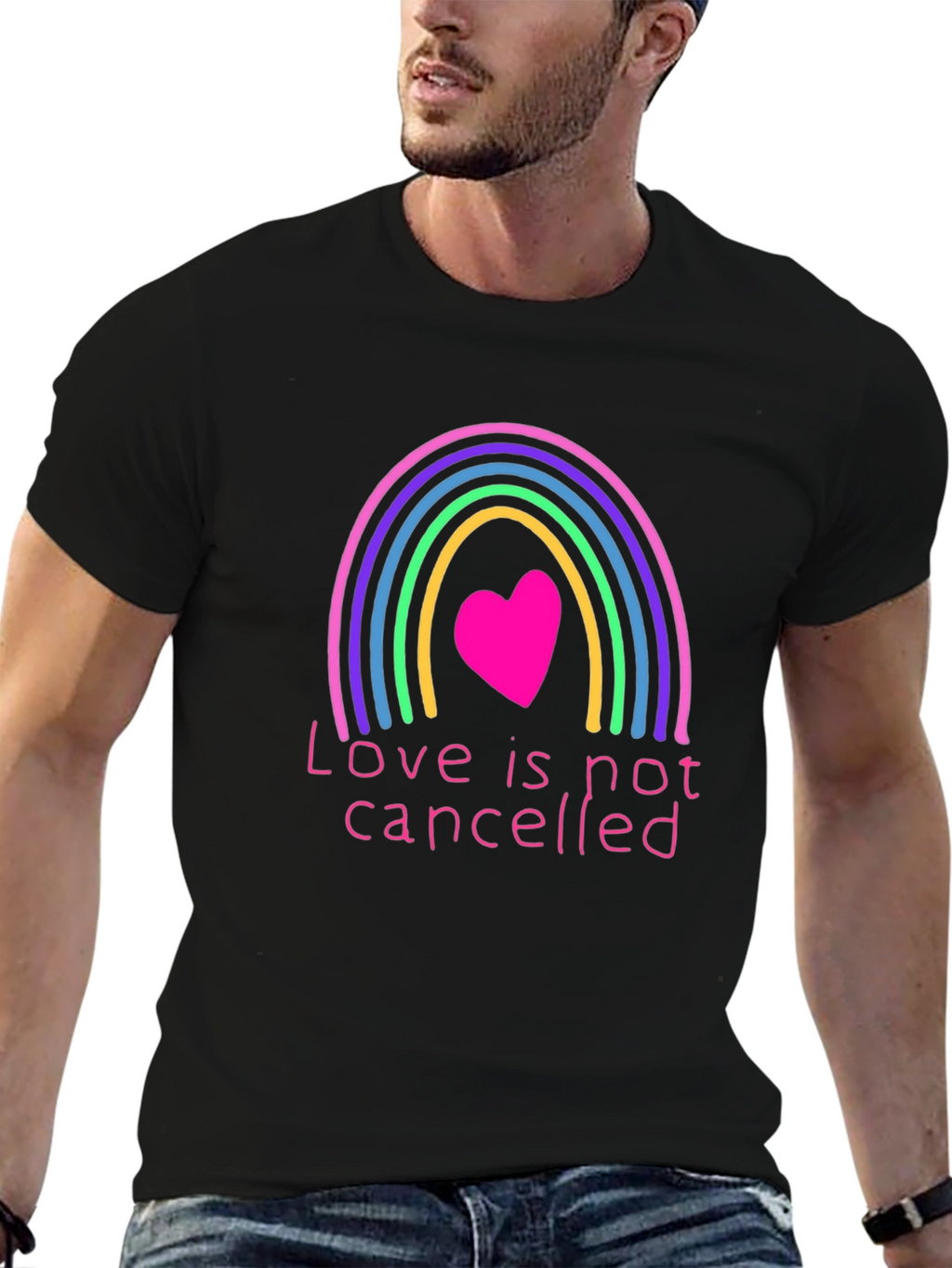 Love is Not Cancelled Rainbow Graphic Tee