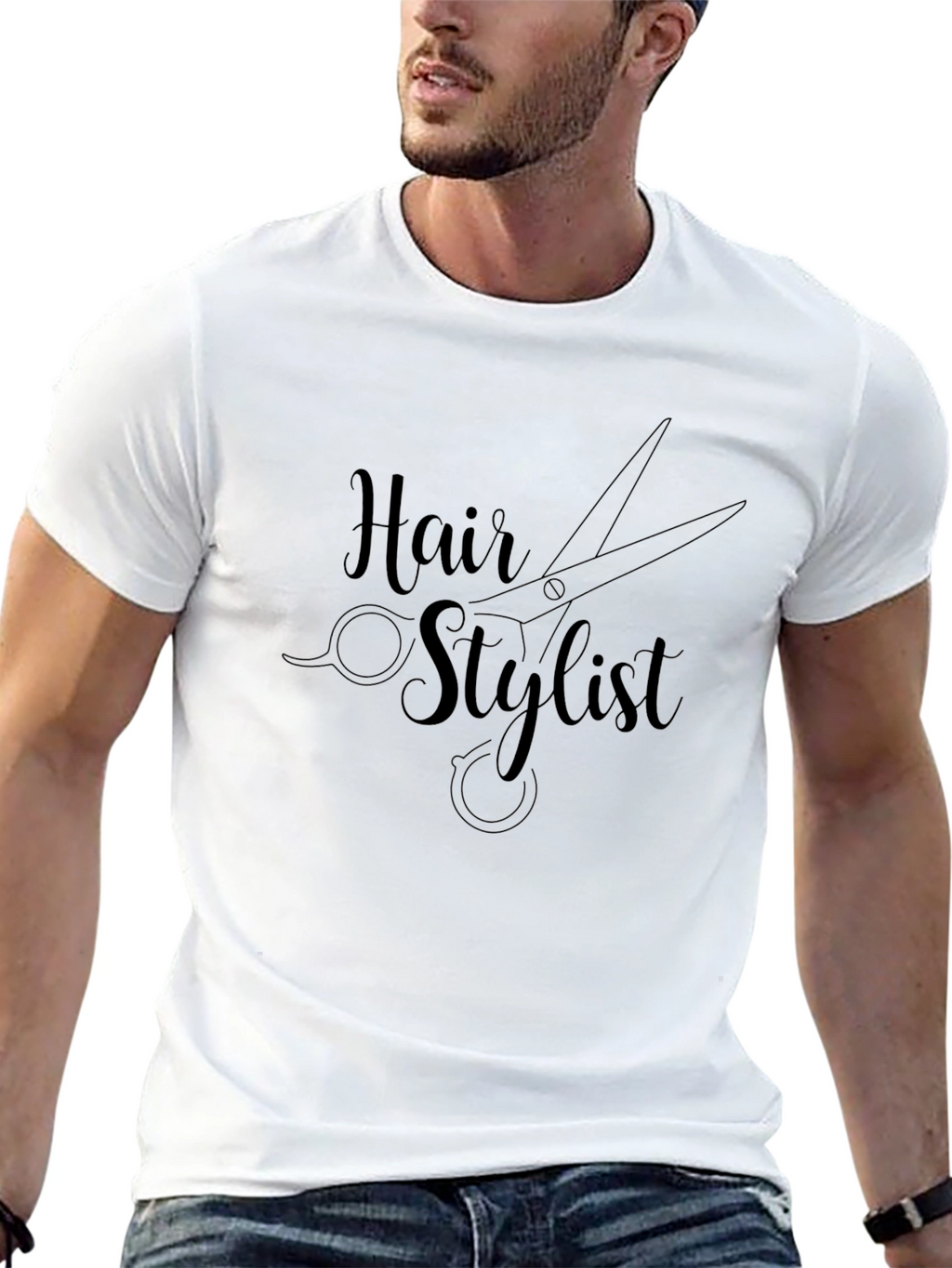 Hair Stylist Graphic T-Shirt - Black