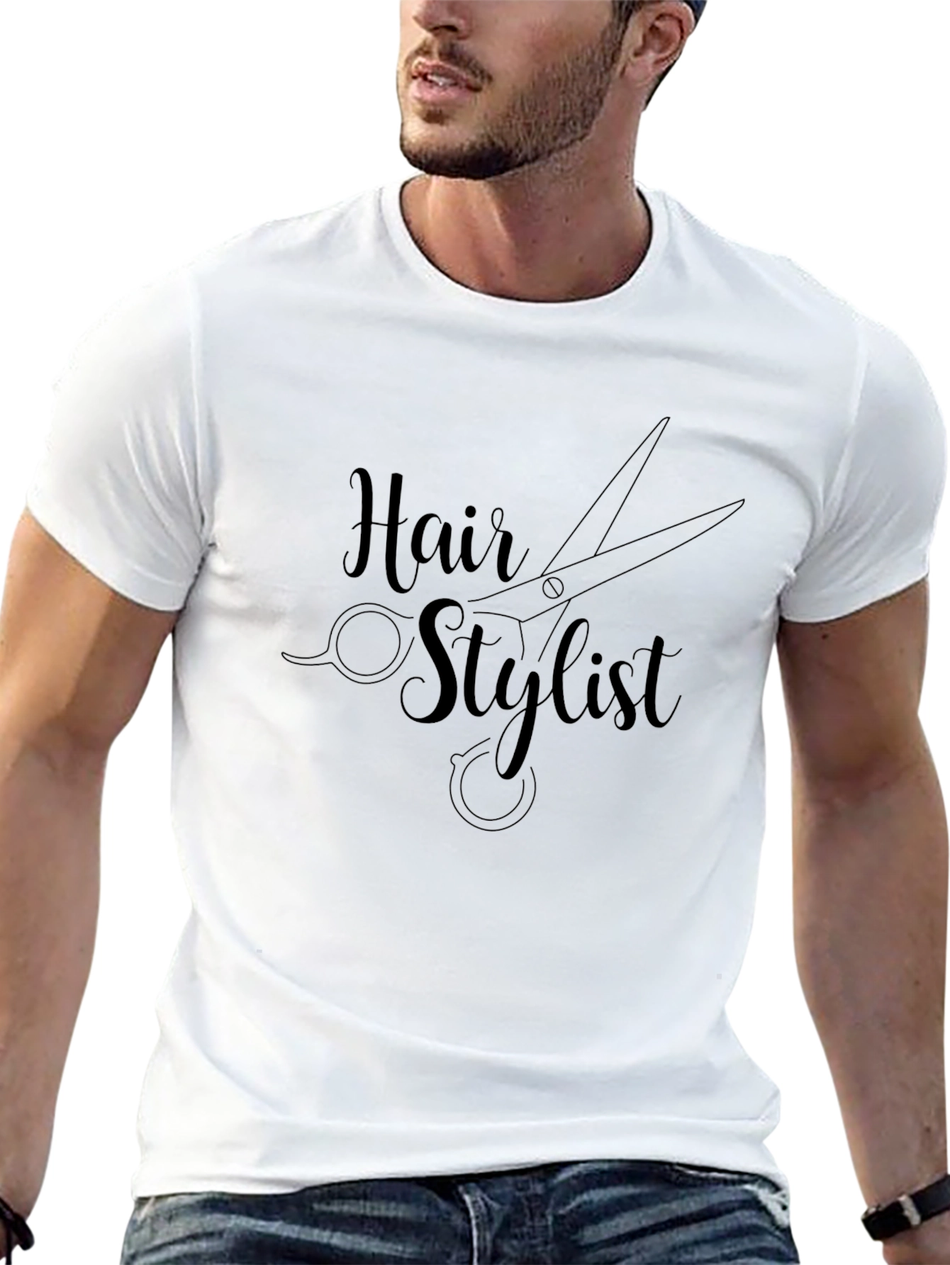 Hair Stylist Graphic T-Shirt - Black