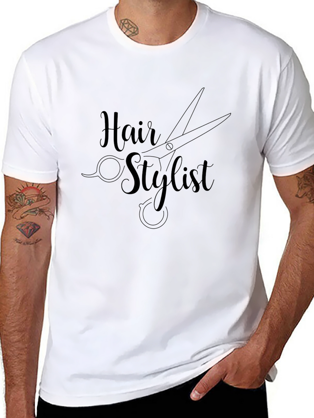 Hair Stylist Graphic T-Shirt - Black